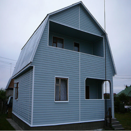 Сайдинг виниловый Ю-Пласт Корабельный брус Голубой Сайдинг виниловый Ю-Пласт Корабельный брус Голубой