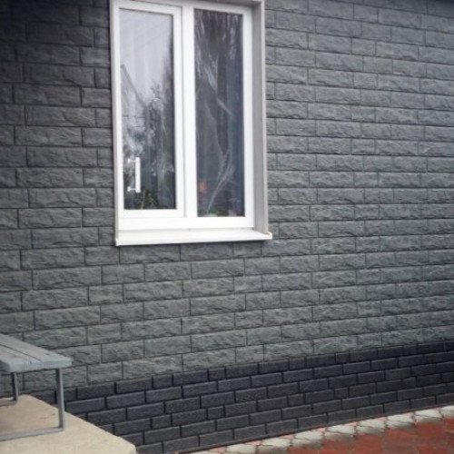 Сайдинг вініловий Ю-Пласт Stone House Камінь Смарагдовий подвійний замок