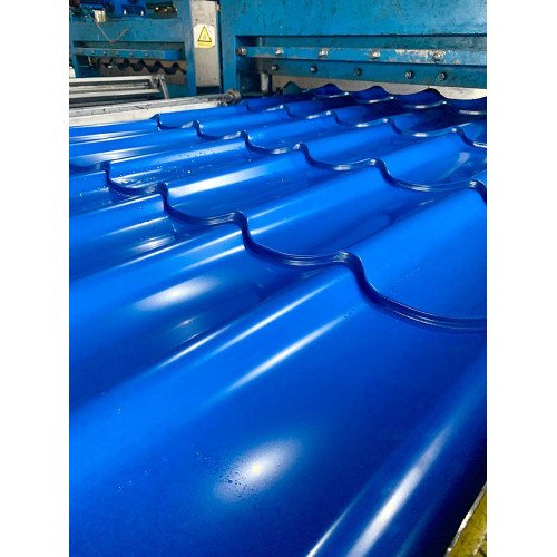 Металлочерепица Topaz (Украина) полиэстер мат, глянец 0,38 мм