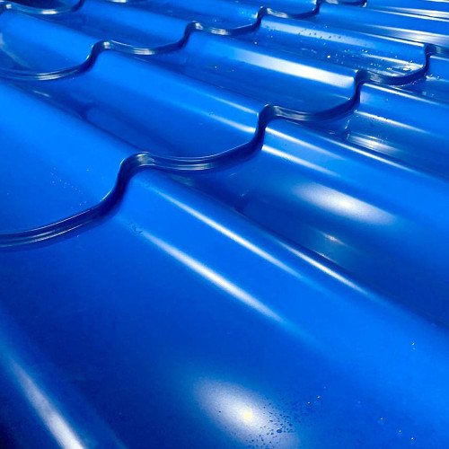 Металлочерепица Topaz (Украина) полиэстер мат, глянец 0,38 мм