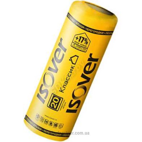 Утеплитель ISOVER CLASSIC ЭКО 1220х8200х2х50 (20м2)