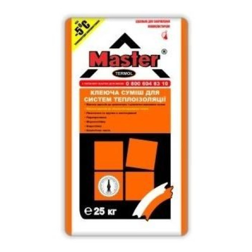 Master Termol Смесь для приклеивания пенопласта 25 кг