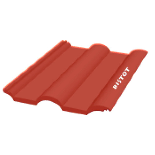 Полимерпесчаная черепица Bistot Классика красная