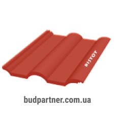Полимерпесчаная черепица Bistot Классика красная