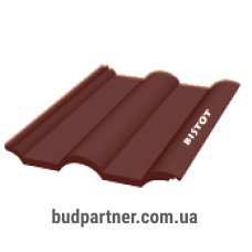 Полимерпесчаная черепица Bistot Классика коричневая