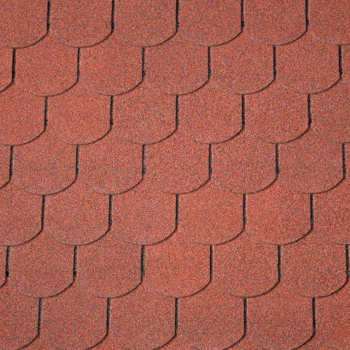 Битумная черепица  Superglass Biber (10) Tile Red