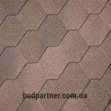 Бітумна черепиця Superglass Hex (07) Dual Brown