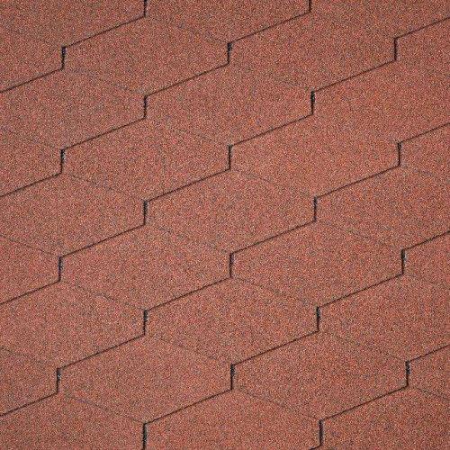 Битумная черепица  Diamant Plus (10) Tile Red