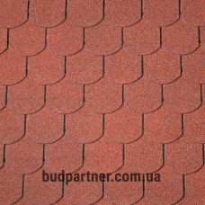 Бітумна черепиця Superglass Biber (10) Tile Red