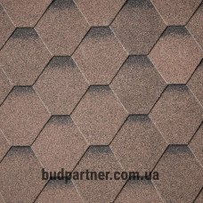 Битумная черепица Superglass Hex (27) Dual Brown Ultra