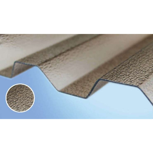 Поликарбонатный шифер Rober бронзовый 2000*1045*0,5мм трапеция