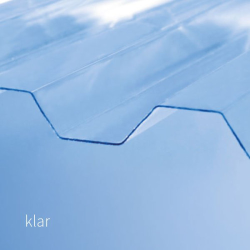 Поликарбонатный шифер Rober прозрачный 2000*1045*0,5мм трапеция