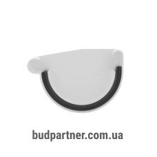 Заглушка желоба Profil правая Р 90 белая