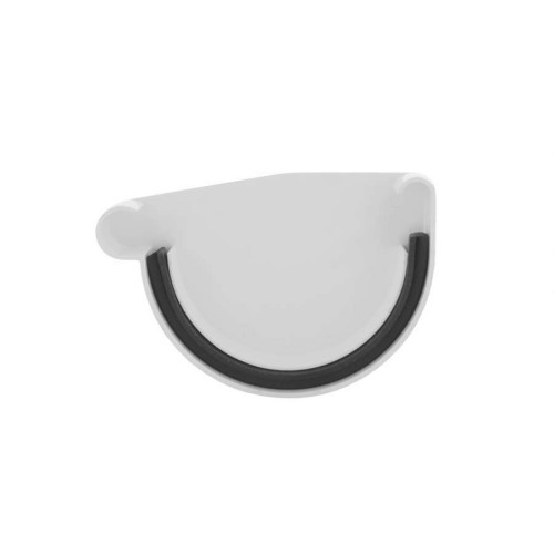 Заглушка желоба Profil правая Р 90 белая