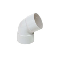 Колено Profil 75 двухраструбное белое