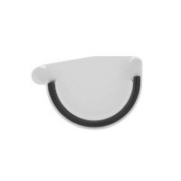 Заглушка желоба Profil правая Р 90 белая