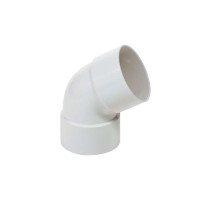 Колено Profil 75 двухраструбное белое