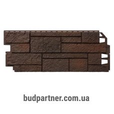 Фасадна панель VOX Solid SandStone Dark Brown 1х0,42 м