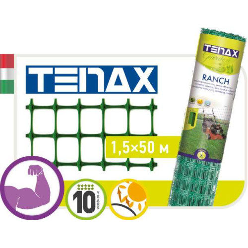Сітка полімерна Tenax "Ранч-1" зелена (1,5х50м)