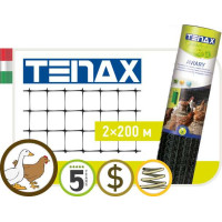 Сетка полимерная Tenax "Авиари" черная (2х200 м)