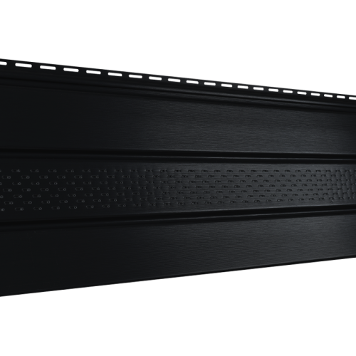 Ю-Пласт Софит PRO Черный частичная перфорация