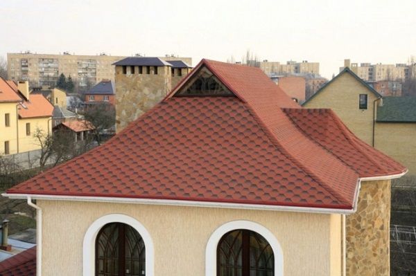 Битумная черепица Акваизол Красный мак