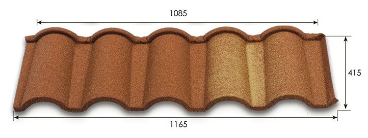 Композитная черепица Metrotile Romana