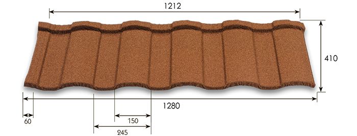 Композитная черепица Metrotile Roman