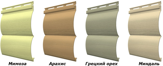 Варианти дизайну сайдинга FaSining Блок Хаус