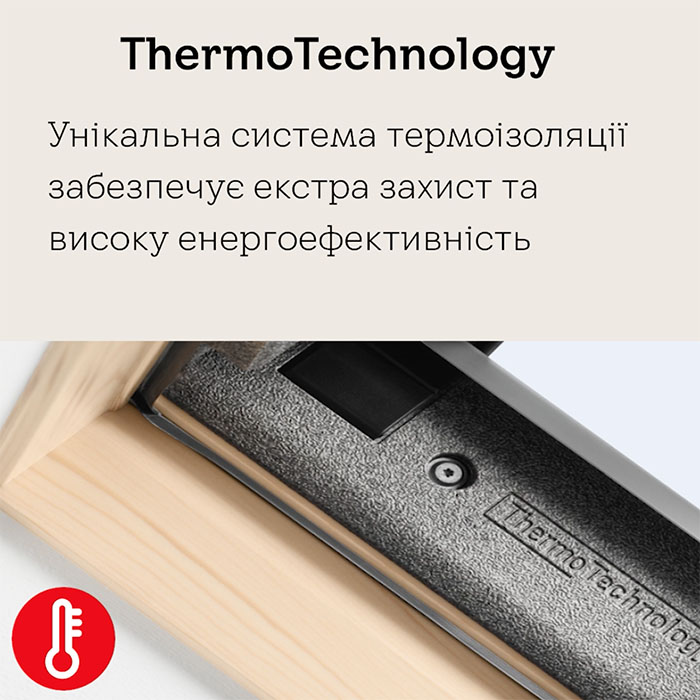 Velux Thermo Technology — це технологія теплоізоляції 
